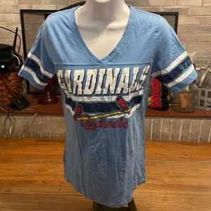 Cardinals t‎ shirt blue womens size medium